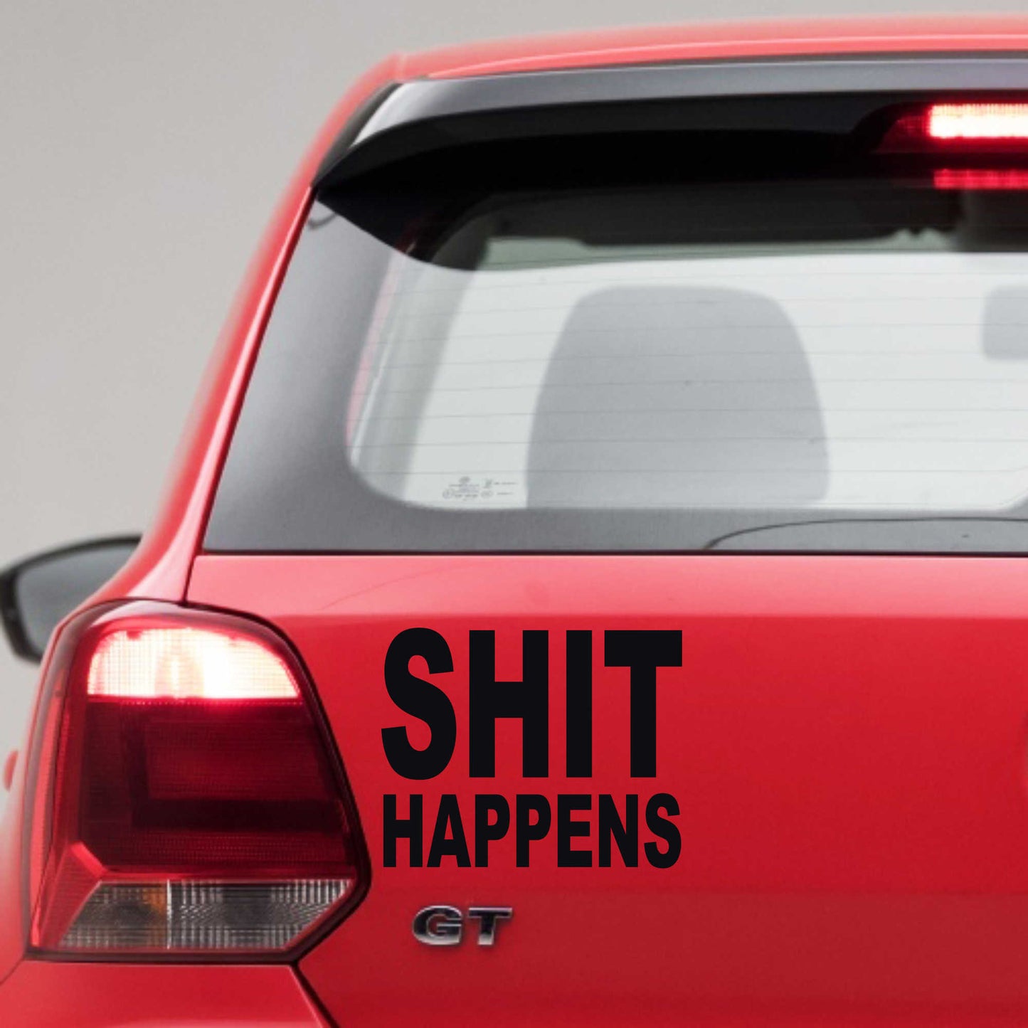 Autoaufkleber - Shit Happens - 150x120 mm
