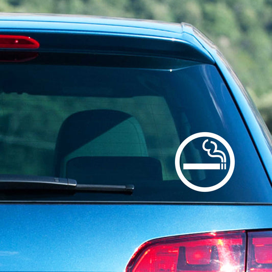 Autoaufkleber - Raucher - 120x120 mm