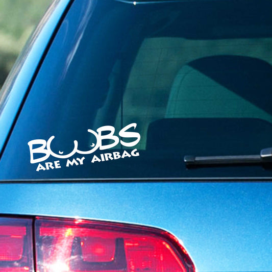 Autoaufkleber - Boobs are my Airbagy - 210X60 mm