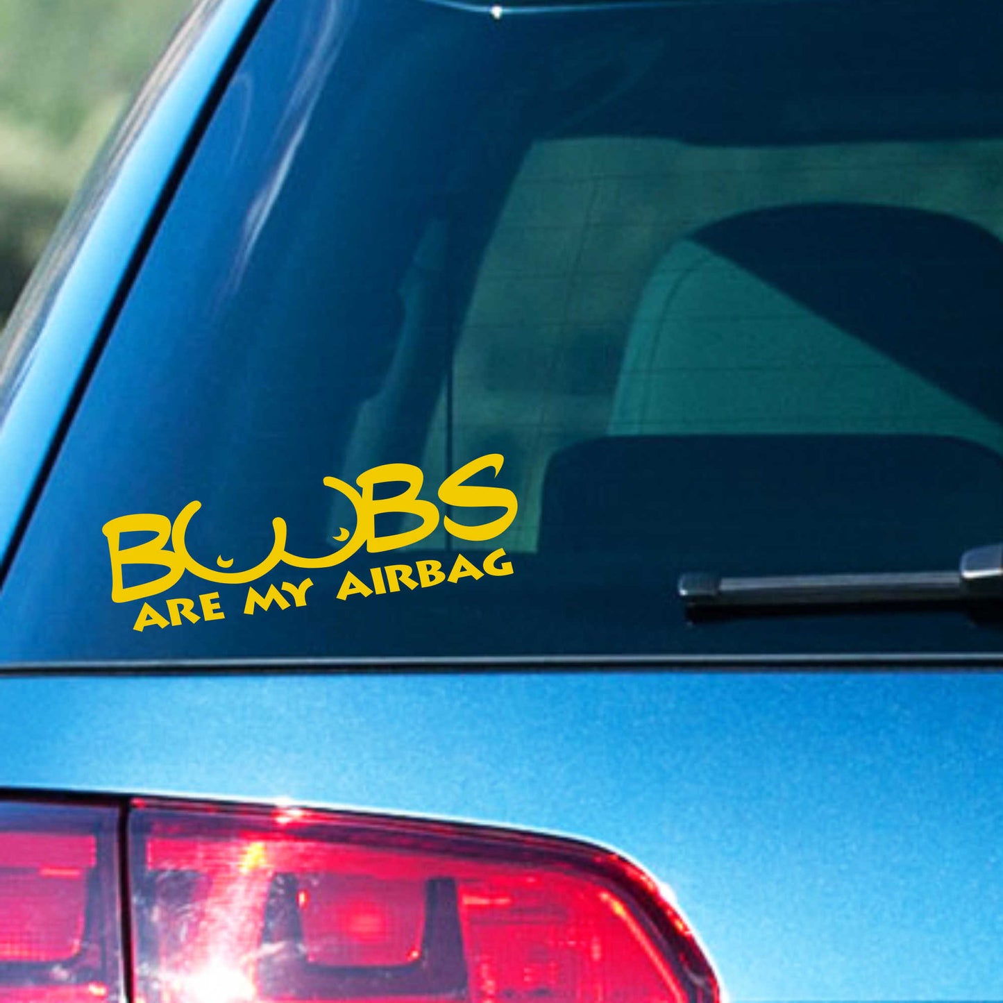Autoaufkleber - Boobs are my Airbagy - 210X60 mm