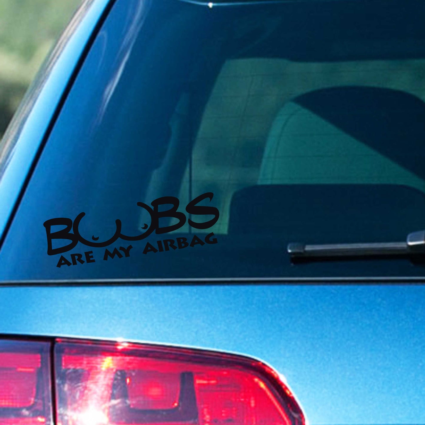 Autoaufkleber - Boobs are my Airbagy - 210X60 mm