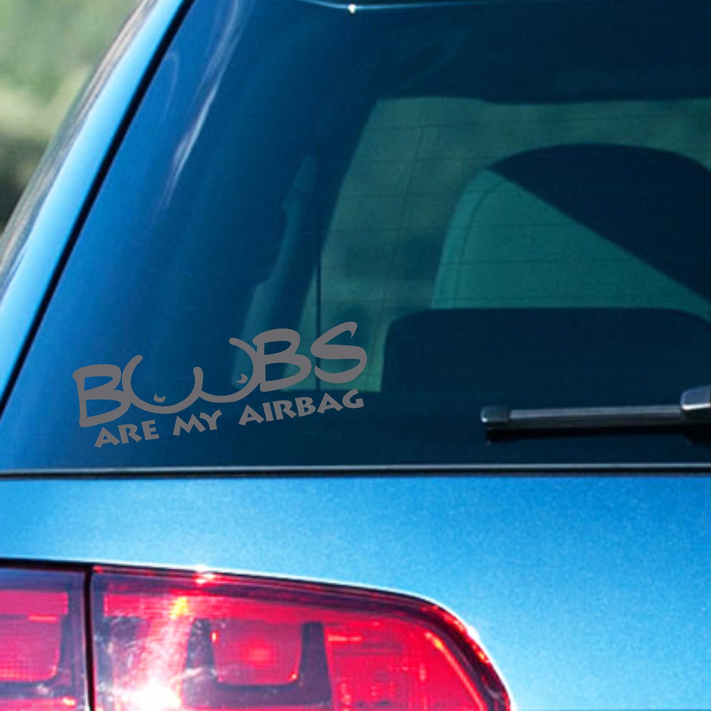 Autoaufkleber - Boobs are my Airbagy - 210X60 mm