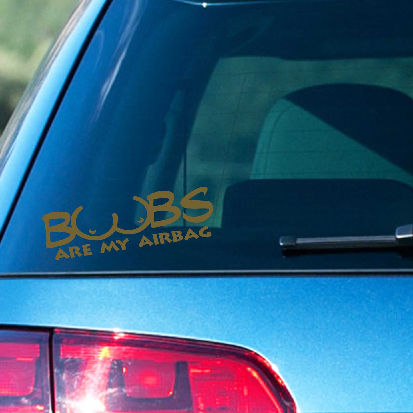 Autoaufkleber - Boobs are my Airbagy - 210X60 mm
