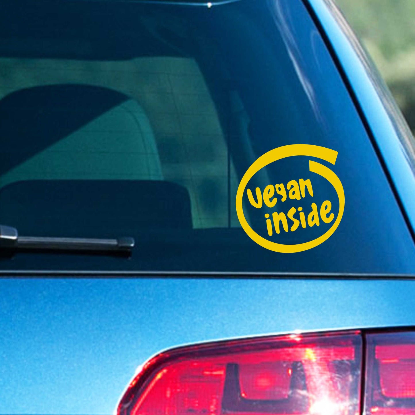 Autoaufkleber - vegan inside - 120x120 mm