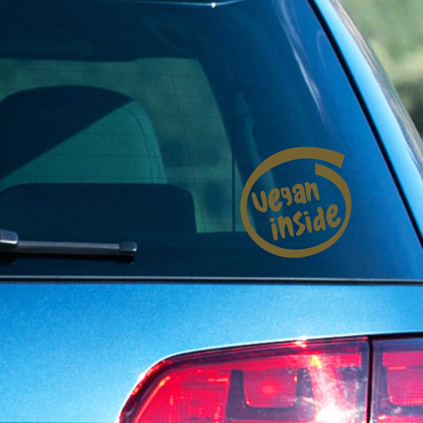Autoaufkleber - vegan inside - 120x120 mm