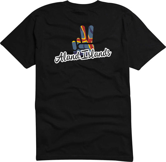 T-Shirt Herren - Victory - Flagge / Fahne - Aland Islands - Sieg