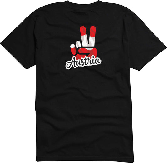 T-Shirt Herren - Victory - Flagge / Fahne - Austria - Sieg