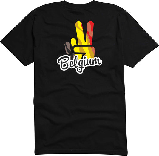 T-Shirt Herren - Victory - Flagge / Fahne - Belgium - Sieg