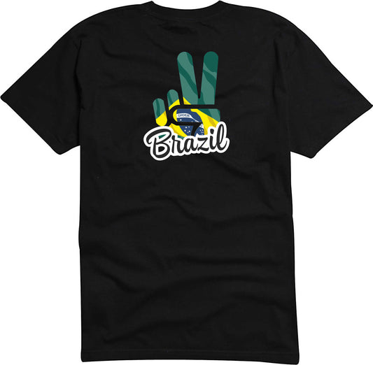 T-Shirt Herren - Victory - Flagge / Fahne - Brazil - Sieg