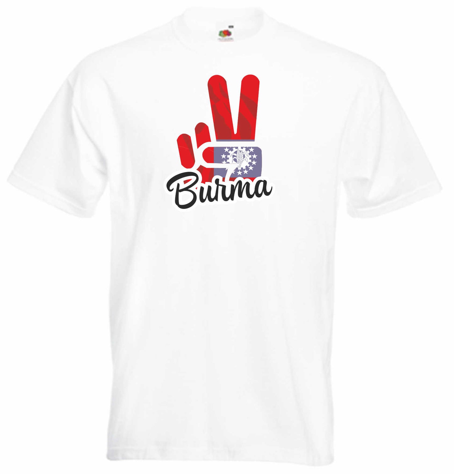 T-Shirt Herren - Victory - Flagge / Fahne - Burma - Sieg