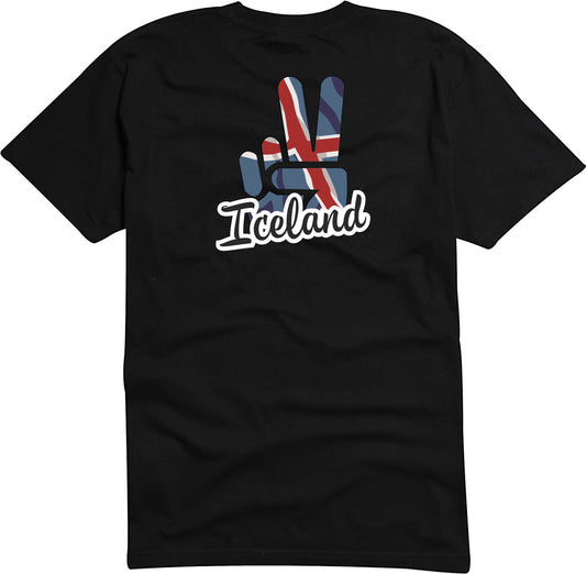T-Shirt Herren - Victory - Flagge / Fahne - Iceland - Sieg