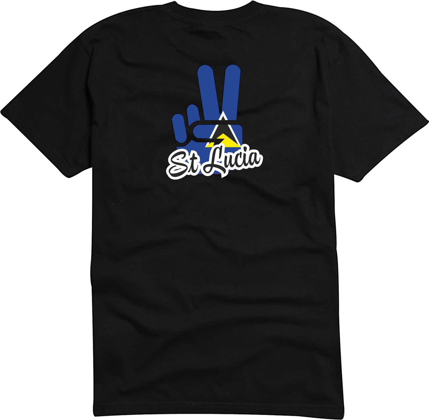 T-Shirt Herren - Victory - Flagge / Fahne - St Lucia - Sieg