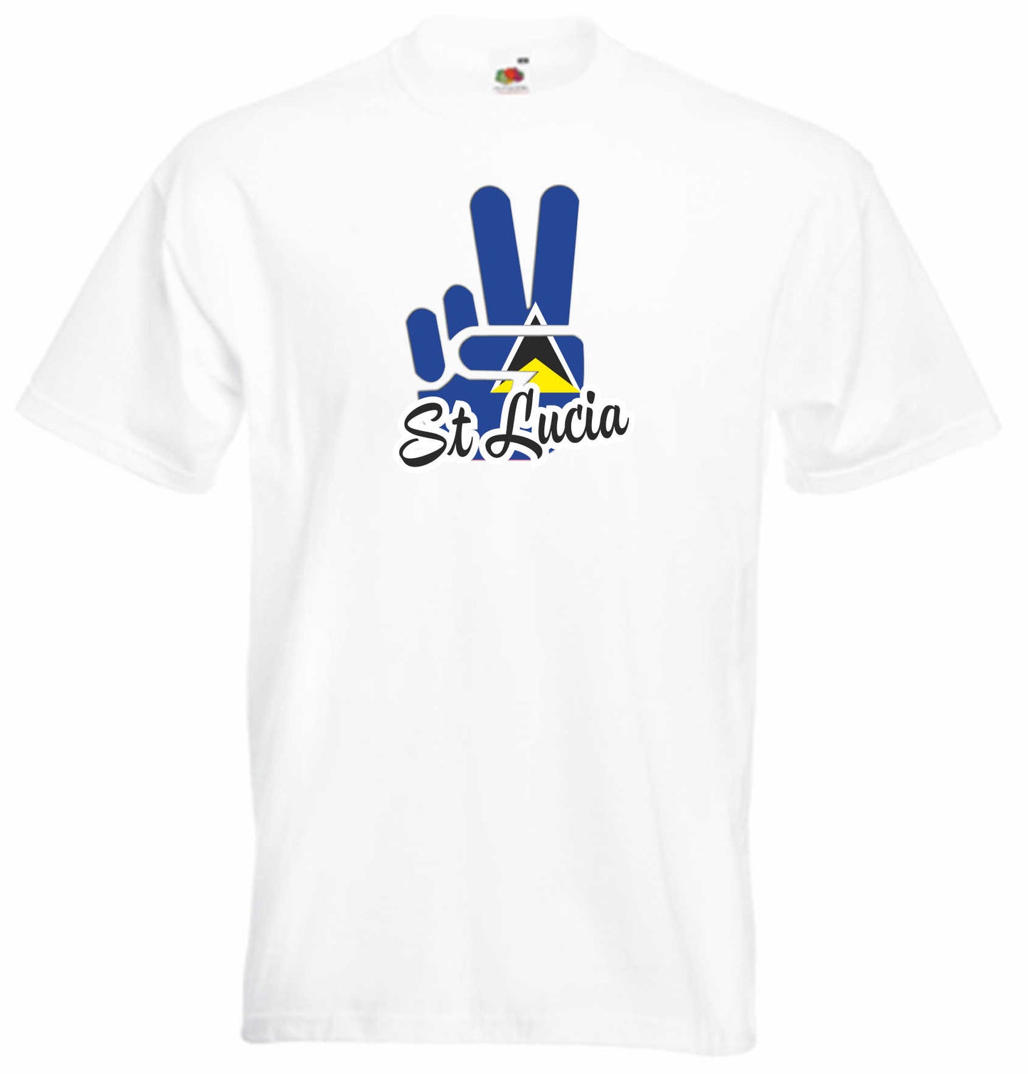 T-Shirt Herren - Victory - Flagge / Fahne - St Lucia - Sieg