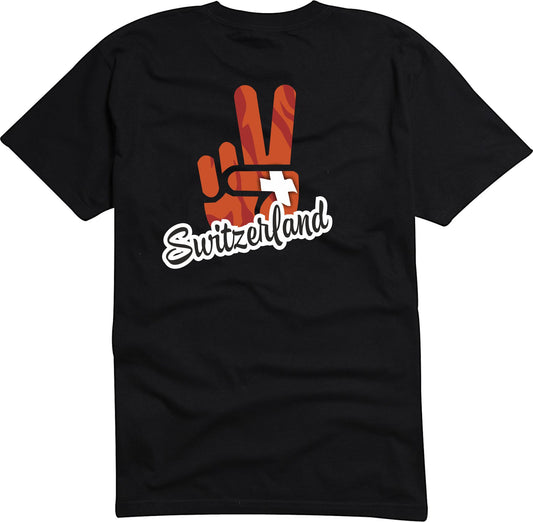 T-Shirt Herren - Victory - Flagge / Fahne - Switzerland - Sieg