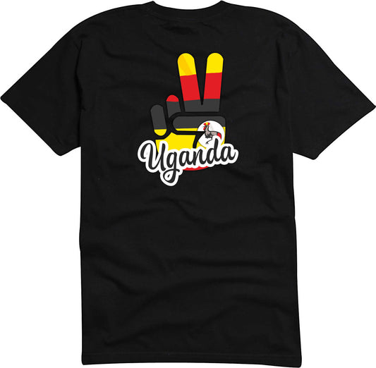 T-Shirt Herren - Victory - Flagge / Fahne - Uganda - Sieg