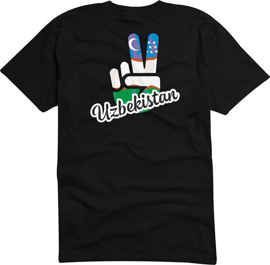 T-Shirt Herren - Victory - Flagge / Fahne - Uzbekistan - Sieg