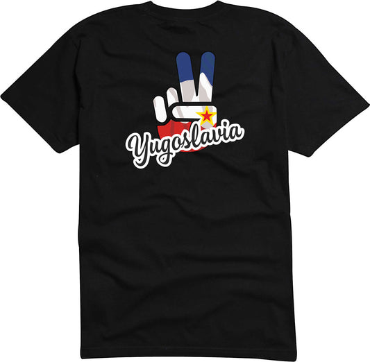 T-Shirt Herren - Victory - Flagge / Fahne - Yugoslavia - Sieg