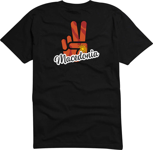 T-Shirt Herren - Victory - Flagge / Fahne - Macedonia - Sieg