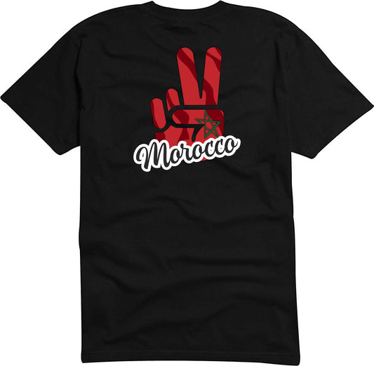 T-Shirt Herren - Victory - Flagge / Fahne - Morocco - Sieg