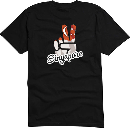 T-Shirt Herren - Victory - Flagge / Fahne - Singapore - Sieg