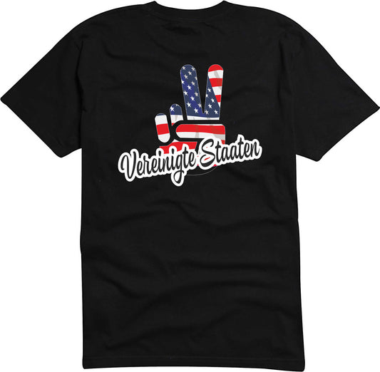 T-Shirt Herren - Victory - Flagge / Fahne - Vereinigte Staaten - Sieg