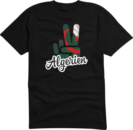 T-Shirt Herren - Victory - Flagge / Fahne - Algerien - Sieg