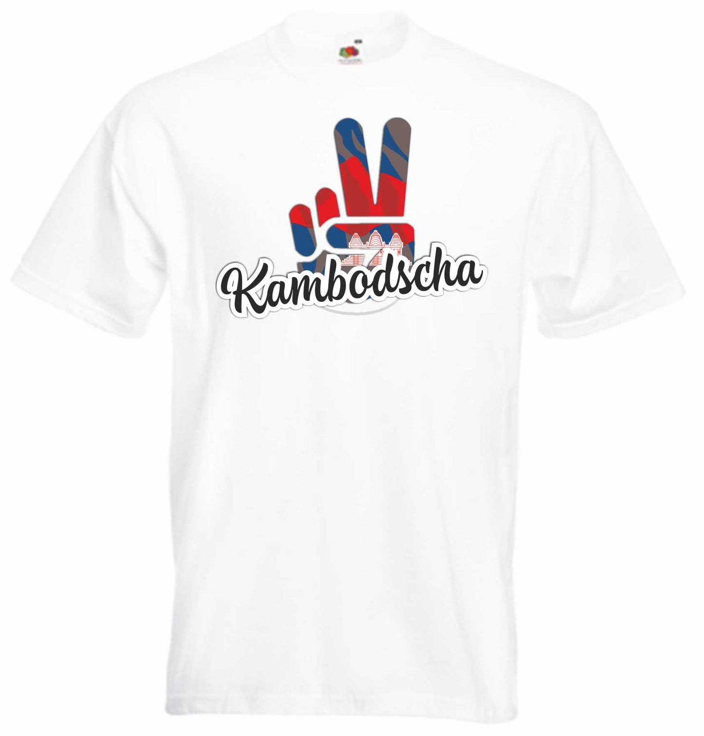 T-Shirt Herren - Victory - Flagge / Fahne - Kambodscha - Sieg