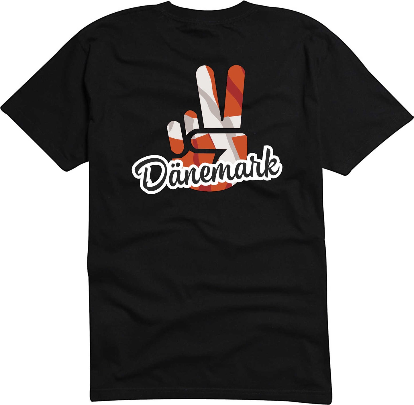 T-Shirt Herren - Victory - Flagge / Fahne - Dänemark - Sieg
