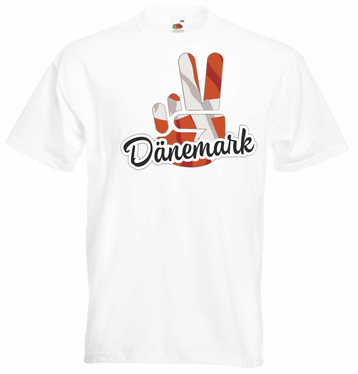 T-Shirt Herren - Victory - Flagge / Fahne - Dänemark - Sieg