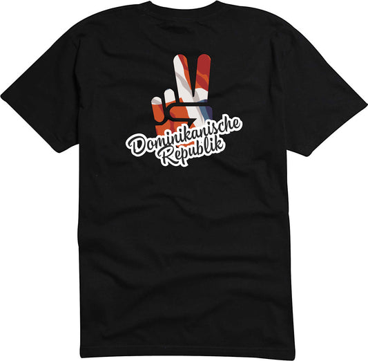 T-Shirt Herren - Victory - Flagge / Fahne - Dominikanische Republik - Sieg