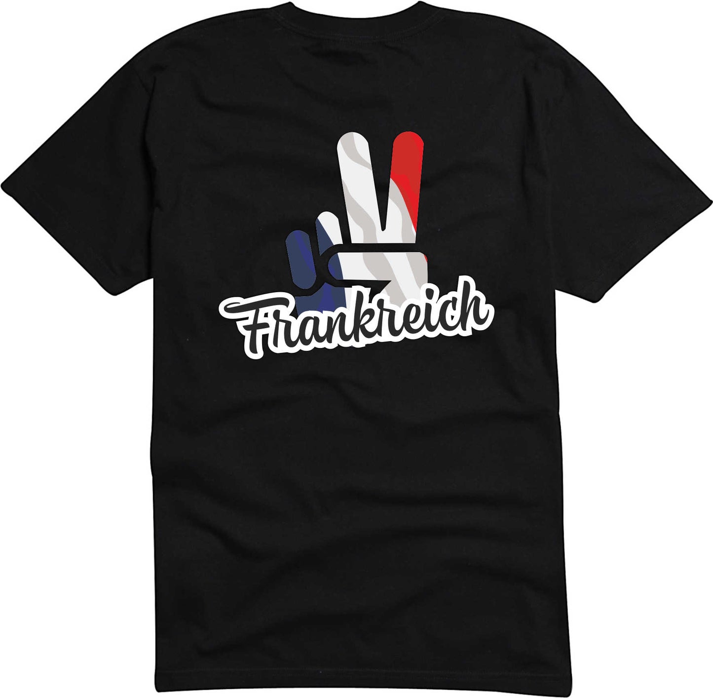 T-Shirt Herren - Victory - Flagge / Fahne - Frankreich - Sieg