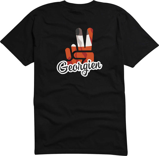 T-Shirt Herren - Victory - Flagge / Fahne - Georgien - Sieg