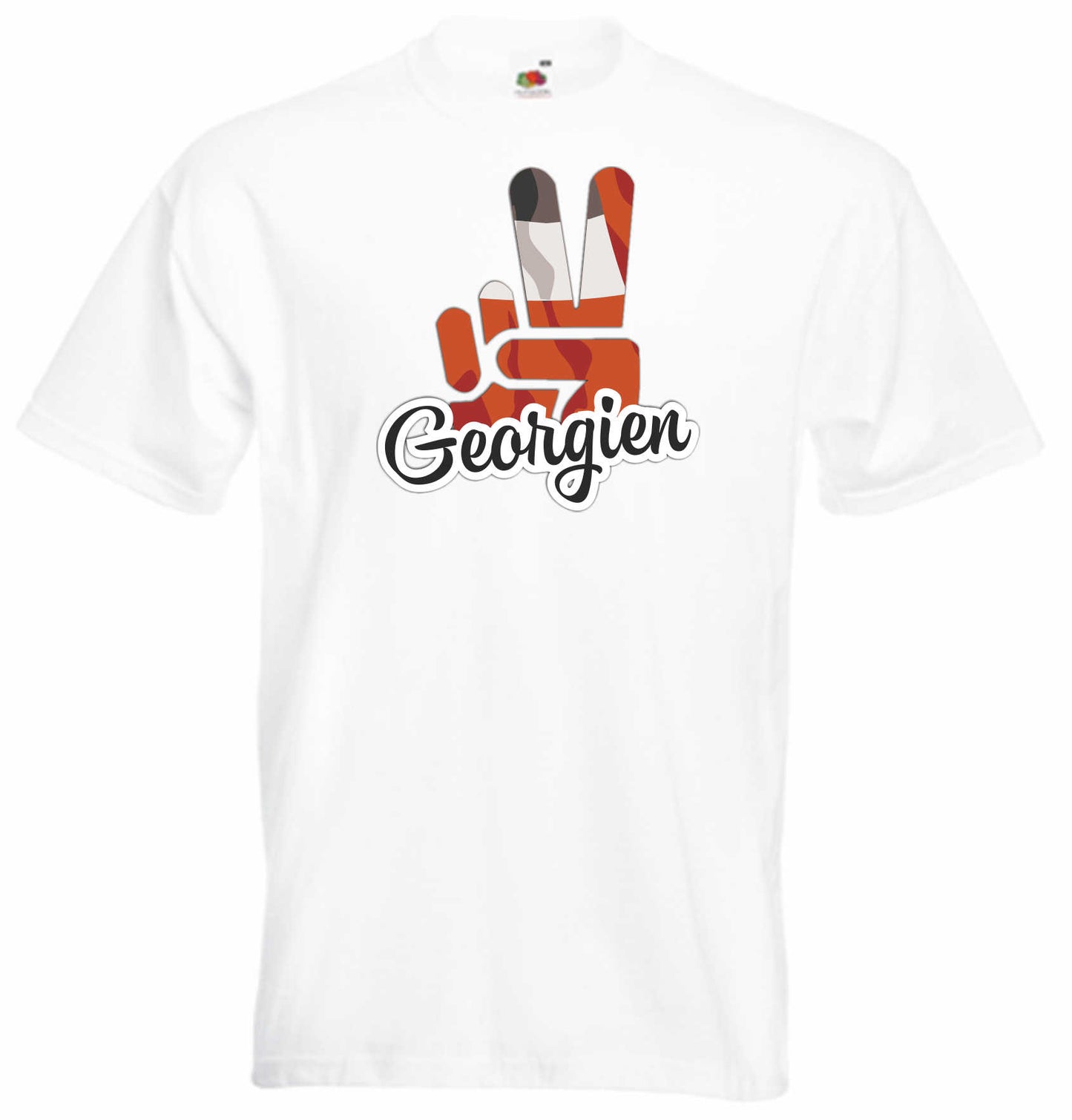 T-Shirt Herren - Victory - Flagge / Fahne - Georgien - Sieg
