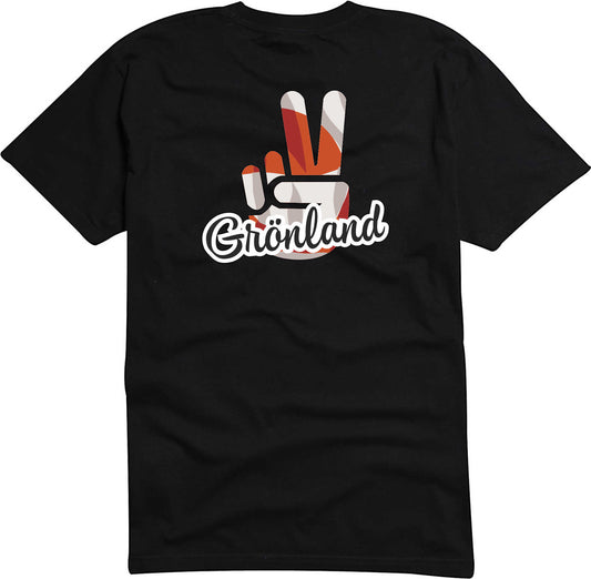T-Shirt Herren - Victory - Flagge / Fahne - Grönland - Sieg