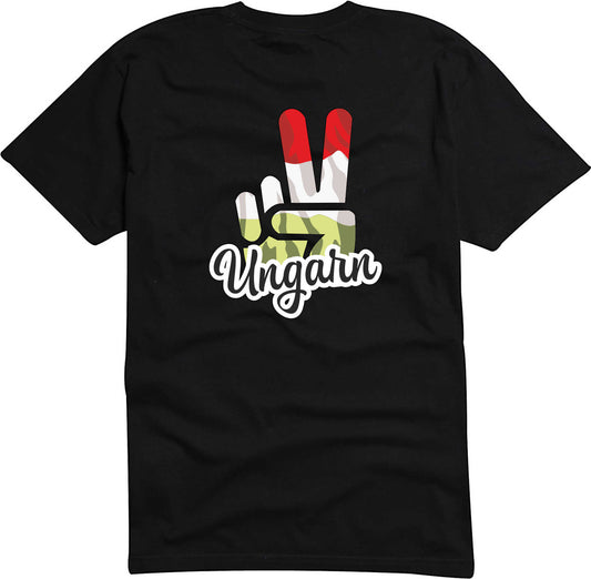 T-Shirt Herren - Victory - Flagge / Fahne - Ungarn - Sieg