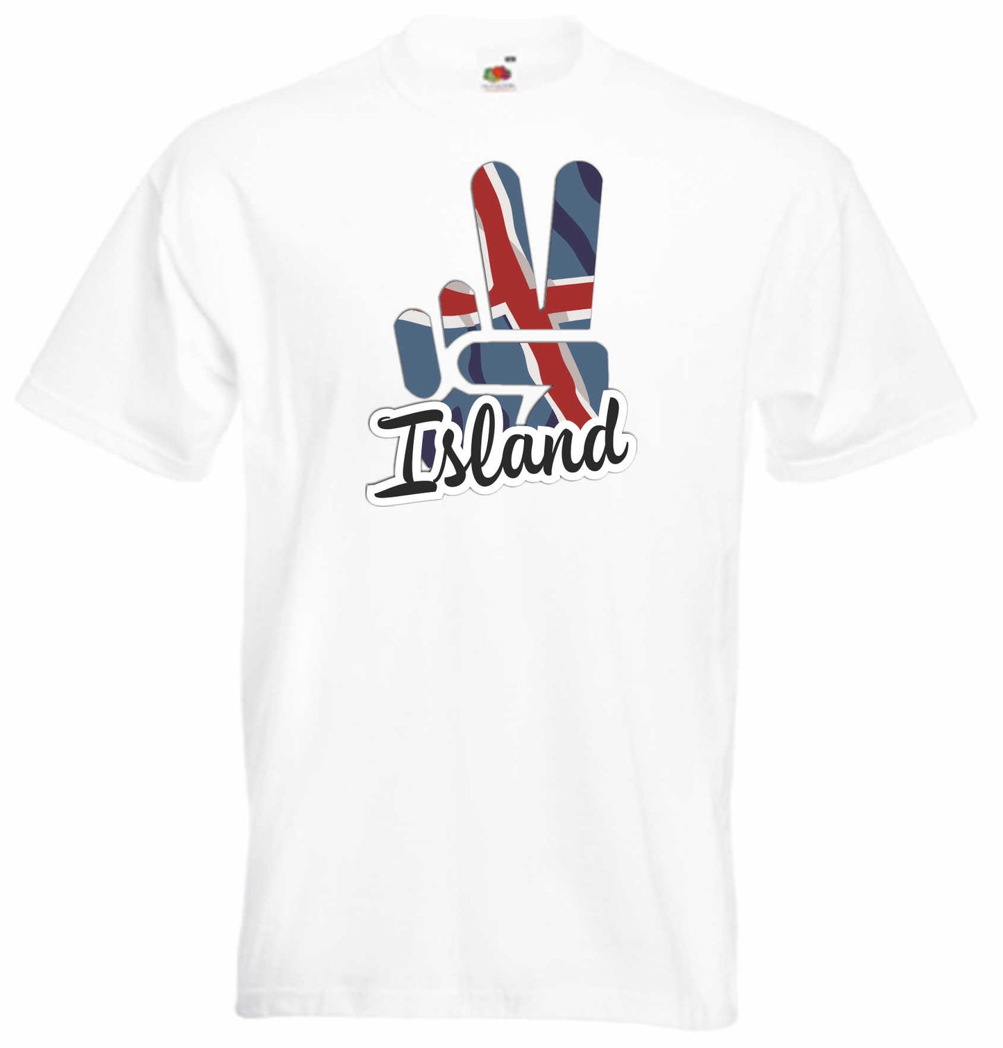 T-Shirt Herren - Victory - Flagge / Fahne - Island - Sieg
