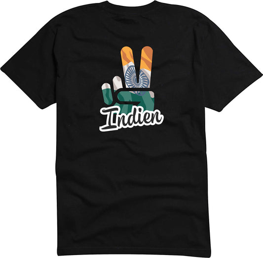 T-Shirt Herren - Victory - Flagge / Fahne - Indien - Sieg