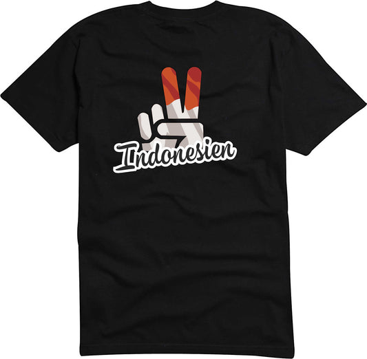 T-Shirt Herren - Victory - Flagge / Fahne - Indonesien - Sieg