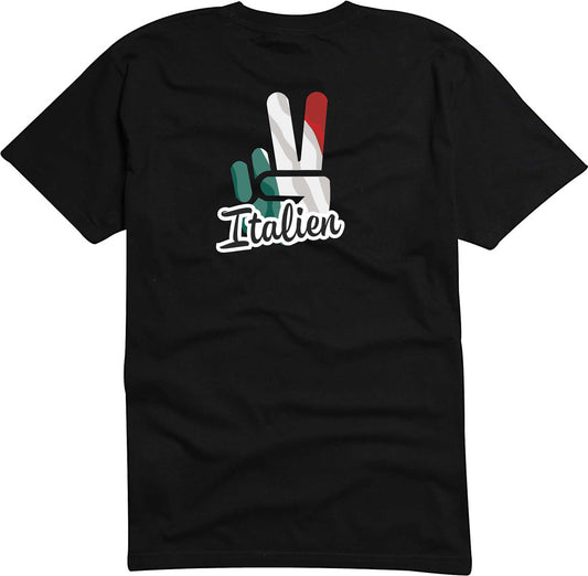 T-Shirt Herren - Victory - Flagge / Fahne - Italien - Sieg
