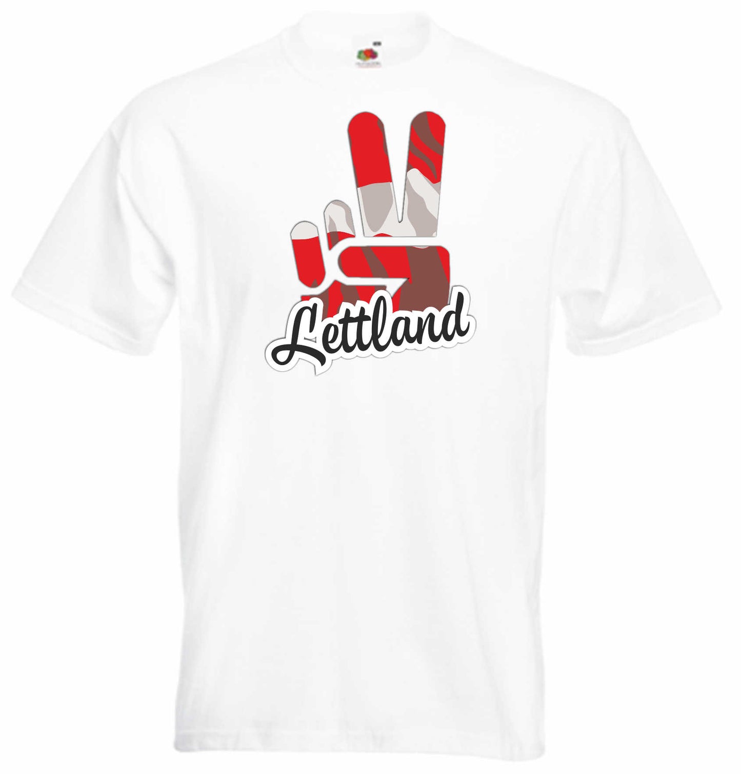 T-Shirt Herren - Victory - Flagge / Fahne - Lettland - Sieg