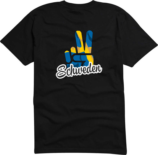 T-Shirt Herren - Victory - Flagge / Fahne - Schweden - Sieg