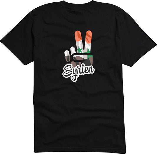 T-Shirt Herren - Victory - Flagge / Fahne - Syrien - Sieg