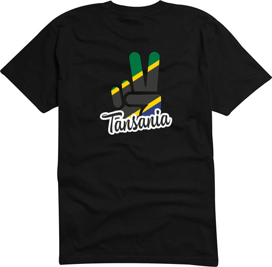 T-Shirt Herren - Victory - Flagge / Fahne - Tansania - Sieg
