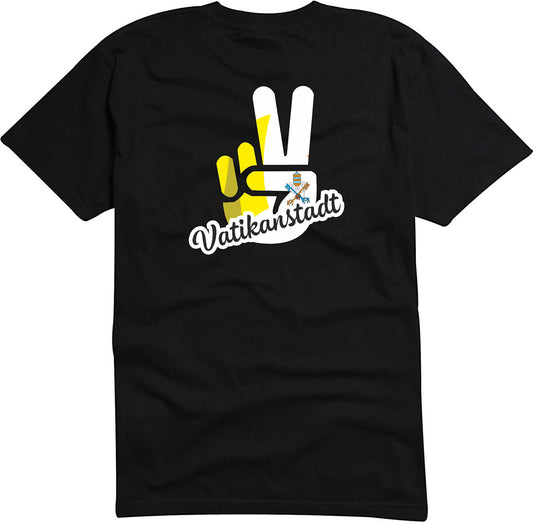 T-Shirt Herren - Victory - Flagge / Fahne - Vatikanstadt - Sieg