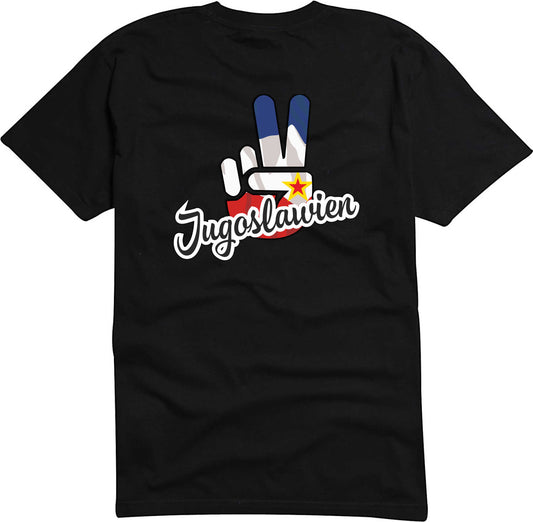 T-Shirt Herren - Victory - Flagge / Fahne - Jugoslawien - Sieg