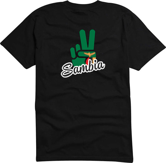 T-Shirt Herren - Victory - Flagge / Fahne - Sambia - Sieg