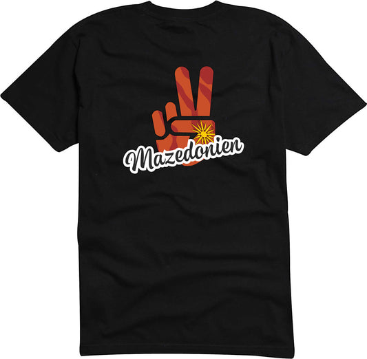 T-Shirt Herren - Victory - Flagge / Fahne - Mazedonien - Sieg