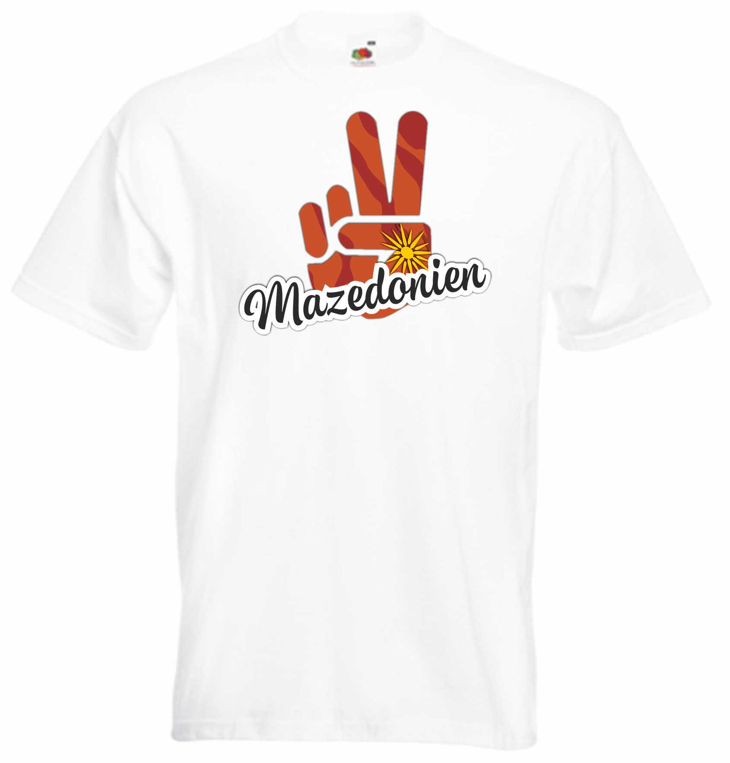 T-Shirt Herren - Victory - Flagge / Fahne - Mazedonien - Sieg