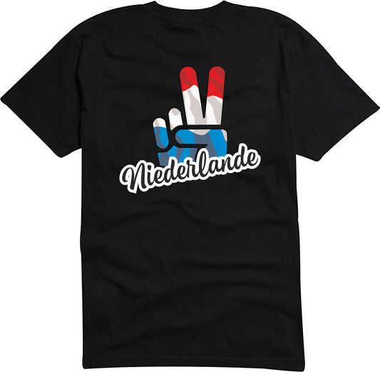 T-Shirt Herren - Victory - Flagge / Fahne - Niederlande - Sieg