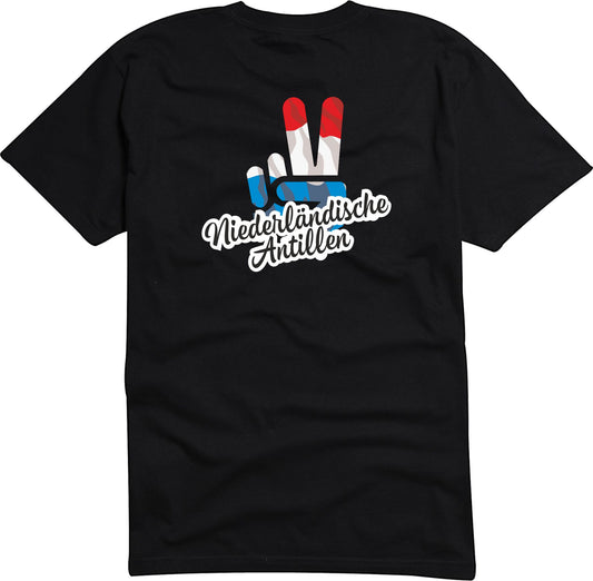 T-Shirt Herren - Victory - Flagge / Fahne - Niederländische  Antillen - Sieg